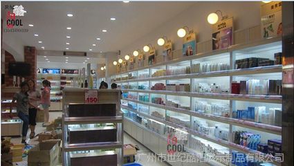 化妝品展示柜 美容護(hù)膚品展柜定做 組裝化妝品店柜臺(tái)背柜裝修